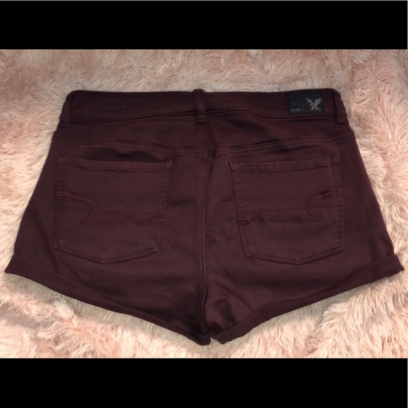 Maroon American Eagle shorts - Picture 2 of 4